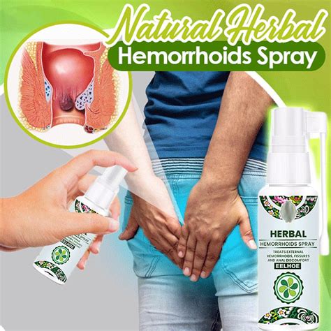 Natural Herbal Hemorrhoids Remover Spray Effective Relieve Swelling