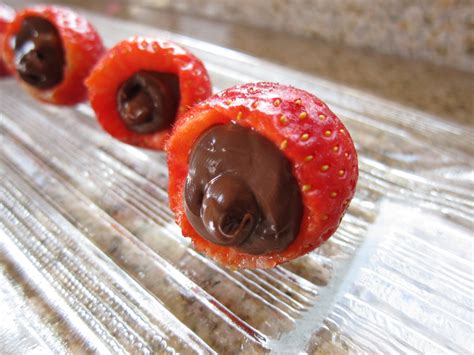 Nutella Filled Strawberries Saucy Mommy