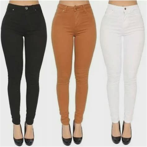 Calças Jeans Feminina Adultas Cintura Alta Hot Pant Laycra Submarino