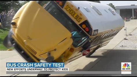 Nbc Today Show Bus Safety Crash Test Youtube