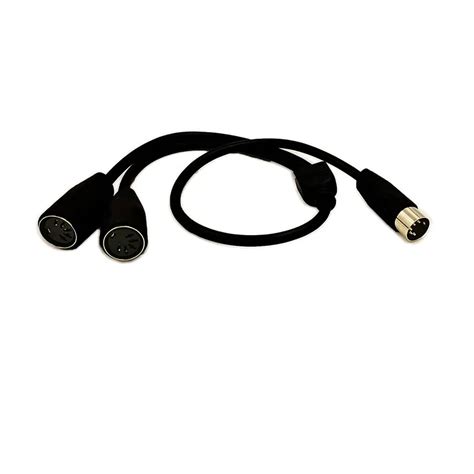 Din 5 Pin Splitter Y Adapter Midi Cable Buy Midi 5 Pin Male To Dual 2 X Din 5 Female Extension