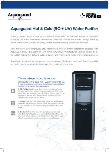 Aquaguard Hot N Cold Uv Water Purifier At Piece Aquaguard Purifier In Hyderabad ID