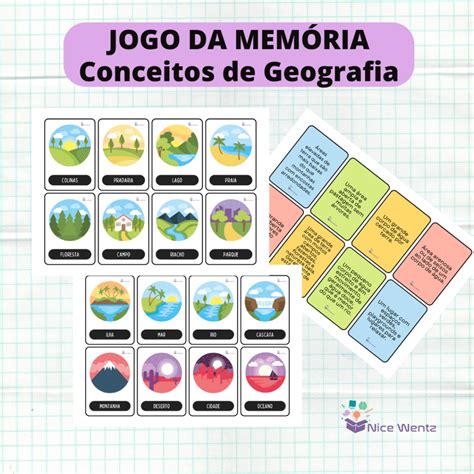 Jogo Da Mem Ria Conceitos De Geografia Nice Wentz