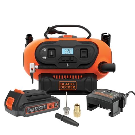 Компрессор автомобильный аккумуляторный BLACK+DECKER BDCINF18N ...