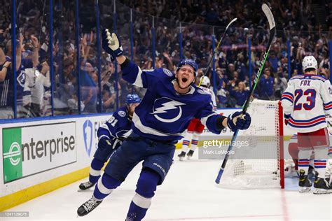 Ondrej Palat Of The Tampa Bay Lightning Celebrates The Game Winning