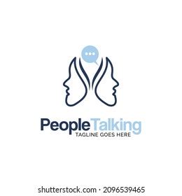 People Talking Logo Design Inspiration Stock Vector (Royalty Free ...