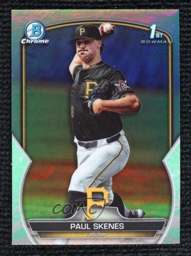 Bowman Draft Chrome Lunar Glow Refractor Paul Skenes Bdc Ebay