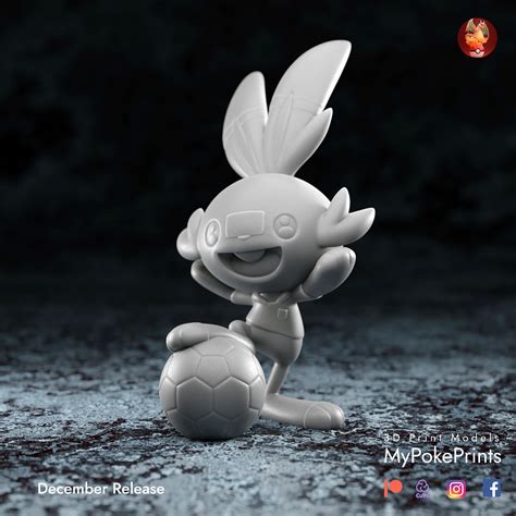 Archivo Stl Soccer Scorbunny Modelo Ya Preparado・modelo De Impresora