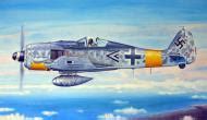 Asisbiz Artwork Profile Focke Wulf Fw 190A7 3 JG1 Yellow 13 Karl