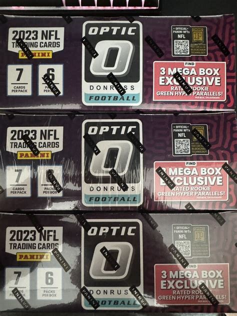 2023 Panini NFL Donruss Optics Football Trading Card Mega Box 3 PACK