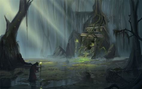 An ancient forest-concept art | Fantasy concept art, Environment ...