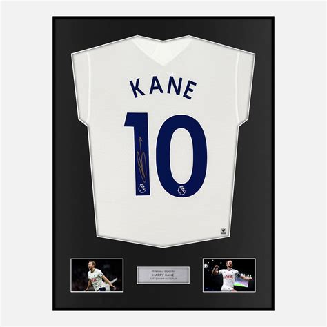 Framed Harry Kane Signed Tottenham Hotspur Shirt Home 2021-22 [Modern ...