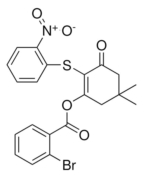 5 5 DIMETHYL 2 2 NITROPHENYL THIO 3 OXO 1 CYCLOHEXEN 1 YL 2