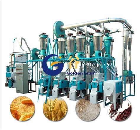 Grain Corn Flour Mill Maize Milling Machine Wheat Flour Making