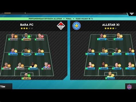 Vs Allstar Xi Part Dream League Soccer Indonesia Youtube