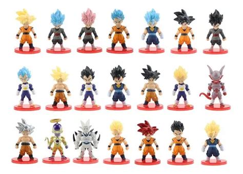 Kit Bonecos 21 Pcs Dragon Ball Z Goku Coleção Completo Parcelamento