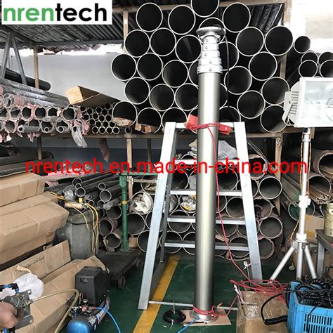 M Cctv Pneumatic Telescopic Mast With Inside Cctv Wires China Cctv