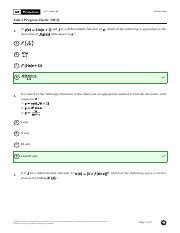 AP Calculus AB Scoring Guide Unit 3 Progress Check MCQ Course Hero