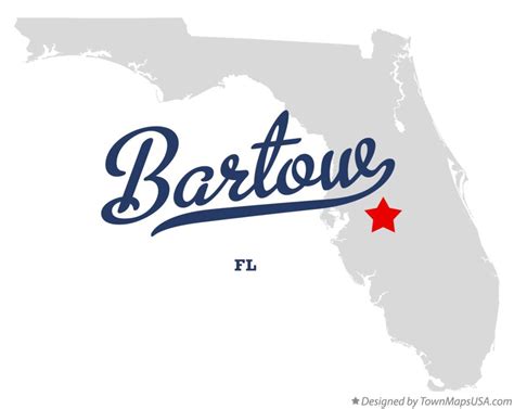 Map Of Bartow Florida - Fina Orelle