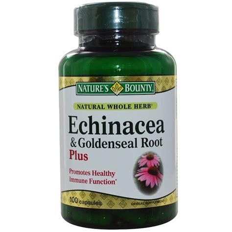 Nature S Bounty Echinacea And Goldenseal Root Plus 100 Capsules Iherb