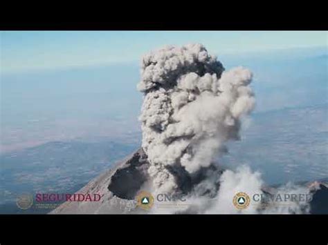 Fuerte Explosi N Del Volc N Popocat Petl Este Martes Ve Video Uno Tv