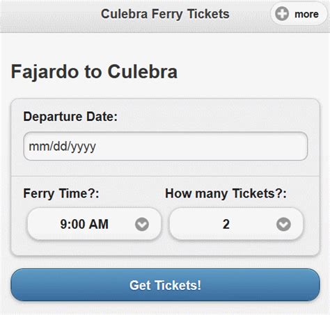 Culebra Ferry Schedule