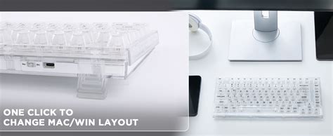 Yunzii X Key Hot Swappable Mechanical Keyboard With Transparent Keycaps Layout Gasket