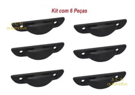 Kit 6 Ganchos Caçamba Renault Duster Oroch 2019 2020 2021