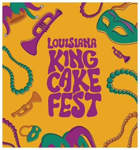 Rebrand Campaign - 2025 Louisiana King Cake Festival :: Behance