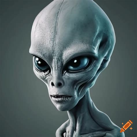 Grey alien and ufo illustration