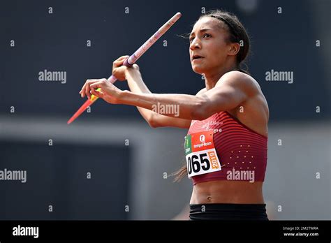 Belgian Athlete Nafissatou Nafi Thiam Pictured In Action During The