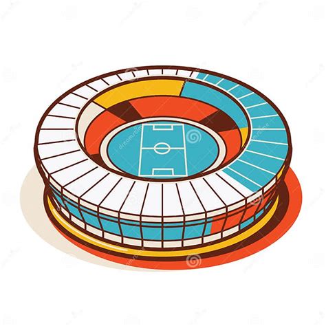 Soccer Stadium Illustration 2 Of 2 Stock Vector Illustration Of