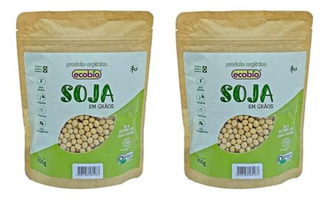 Kit 2 Soja Em Graos Orgânica Ecobio Não Transgênica MercadoLivre