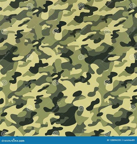 Military Camouflage Seamless Pattern Texture Abstract Army And