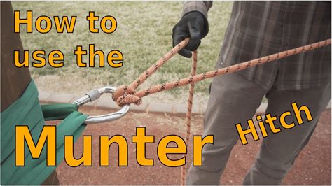 How To Use The Munter Hitch Youtube