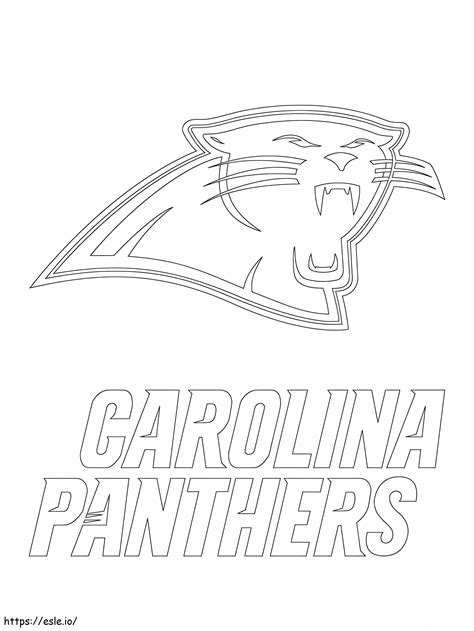 Carolina Panthers Logo coloring page