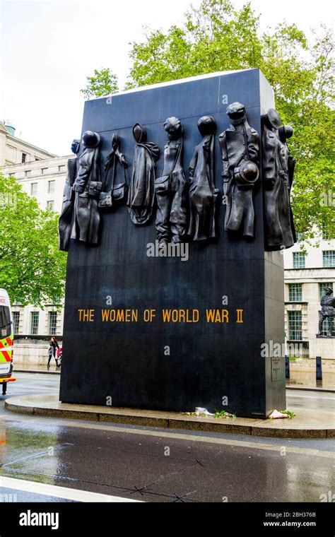 Women World War Ii Memorial London England United Kingdom Capital River