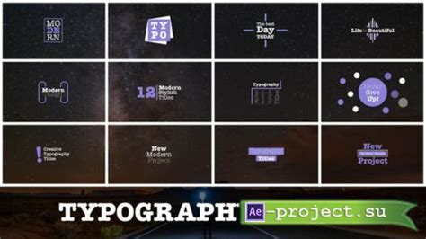 Videohive Typography Titles Ae Project For After