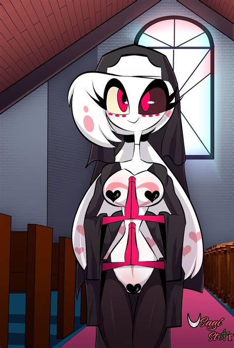 Female Angel Dust And Angel Dust Hazbin Hotel Tits Solo