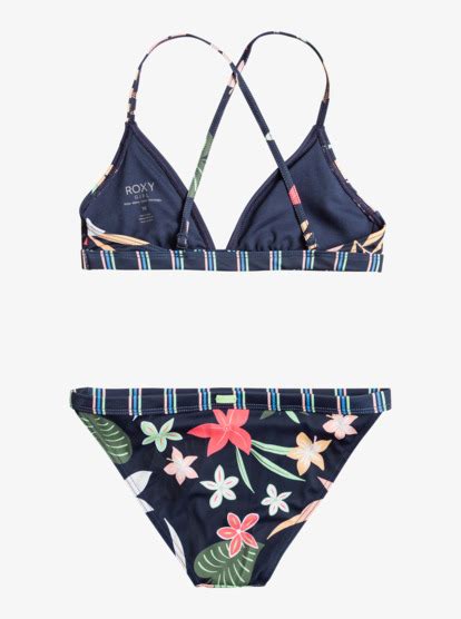 Vacay For Life Athletic Two Piece Bikini Set For Girls 7 16 Roxy