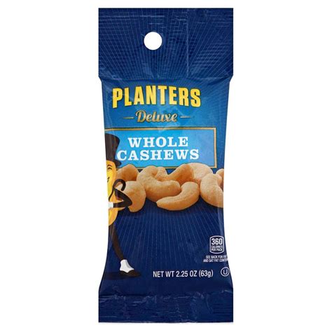 PLANTERS DELUXE CASHEWS 2 25 OZ 72 CASE Midwest Distribution