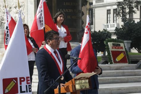 Congresistas de Perú Libre participaron en ceremonia de aniversario de