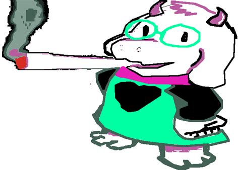 Pixilart - Ralsei Smoking a fat Dart by MrN3GATIVE