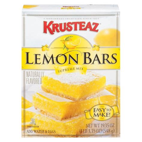 Krusteaz Meyer Lemon Bar Mix 1935oz Lemon Cheesecake Bars Lemon