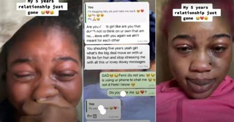 Femi Promised Me Forever Lady Leaks Chats As Relationship Ends