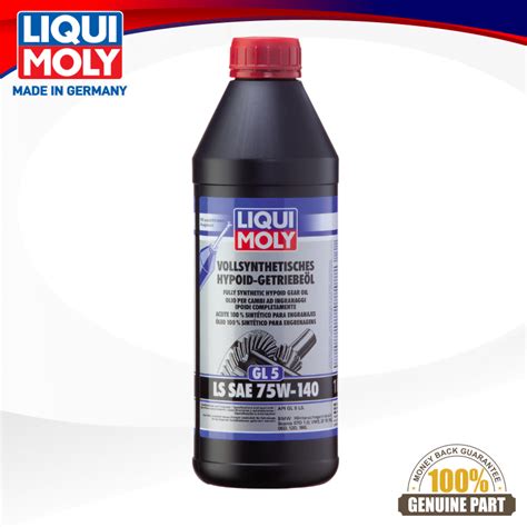 Liqui Moly Fully Synthetic Hypoid Gear Oil GL5 LS SAE 75W140 1L