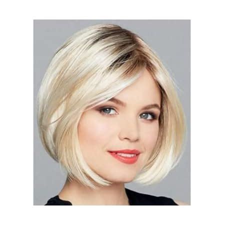 Amazon Renershow Blonde Highlight Short Pixie Bob Wig With Bangs