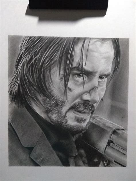 John Wick On Paper Male Sketch Drawings Draw Hot Sex Picture