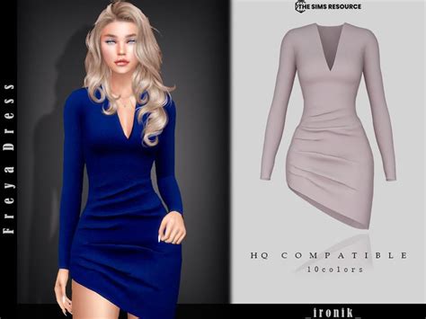 The Sims Resource Freya Dress Sims Dresses Sims Dress