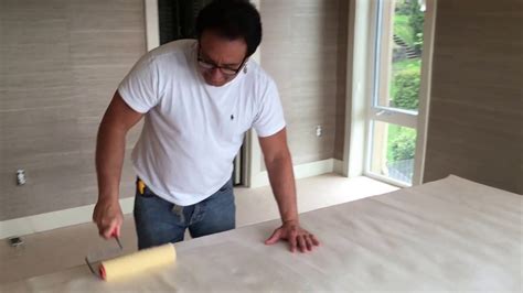 Grasscloth Wallpaper Installation Part 1 Youtube